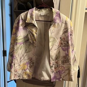 Alfred Dunner Pastel Floral Blazer